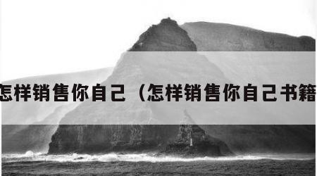 怎样销售你自己（怎样销售你自己书籍）