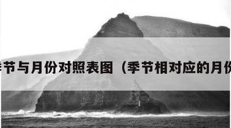 季节与月份对照表图（季节相对应的月份）
