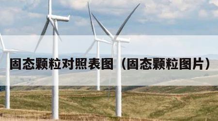 固态颗粒对照表图（固态颗粒图片）