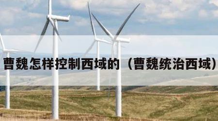 曹魏怎样控制西域的（曹魏统治西域）