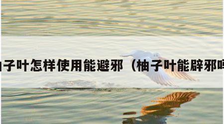 柚子叶怎样使用能避邪（柚子叶能辟邪吗）