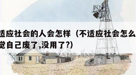 不适应社会的人会怎样（不适应社会怎么办,感觉自己废了,没用了?）
