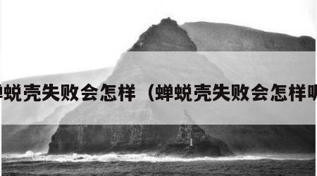 蝉蜕壳失败会怎样（蝉蜕壳失败会怎样呢）