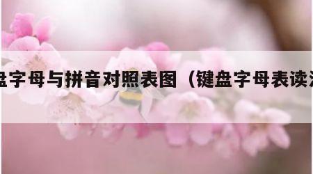 键盘字母与拼音对照表图（键盘字母表读法口诀）