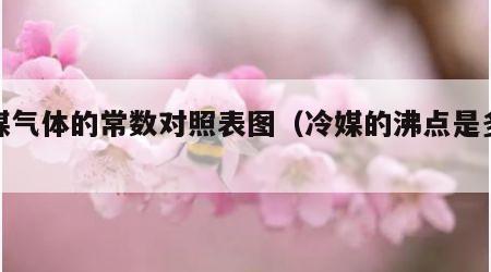 冷媒气体的常数对照表图（冷媒的沸点是多少?）