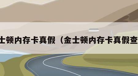 金士顿内存卡真假（金士顿内存卡真假查询）