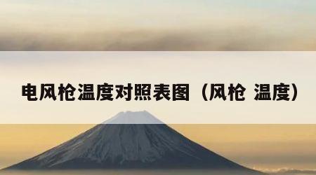 电风枪温度对照表图（风枪 温度）