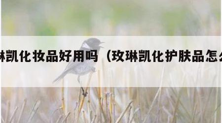 玫琳凯化妆品好用吗（玫琳凯化护肤品怎么样）