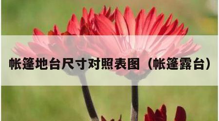 帐篷地台尺寸对照表图（帐篷露台）