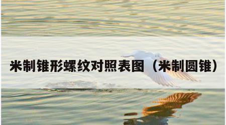 米制锥形螺纹对照表图（米制圆锥）