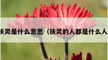 扶灵是什么意思（扶灵的人都是什么人）