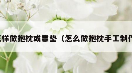 怎样做抱枕或靠垫（怎么做抱枕手工制作）