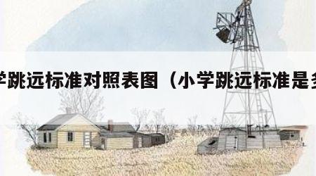 小学跳远标准对照表图（小学跳远标准是多少）