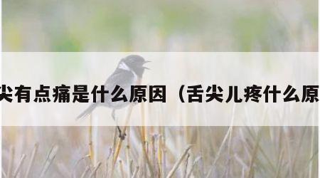 舌尖有点痛是什么原因（舌尖儿疼什么原因）