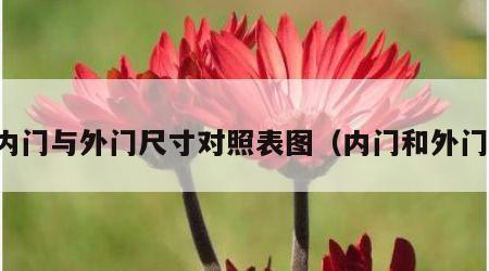 内门与外门尺寸对照表图（内门和外门）