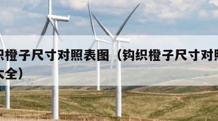 钩织橙子尺寸对照表图（钩织橙子尺寸对照表图大全）