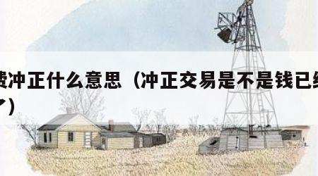 消费冲正什么意思（冲正交易是不是钱已经退回了）