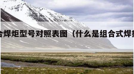 组合焊炬型号对照表图（什么是组合式焊接面罩）