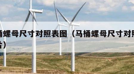 马桶螺母尺寸对照表图（马桶螺母尺寸对照表图片）