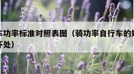 骑车功率标准对照表图（骑功率自行车的好处和坏处）