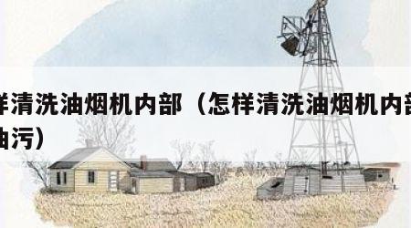 怎样清洗油烟机内部（怎样清洗油烟机内部陈年油污）