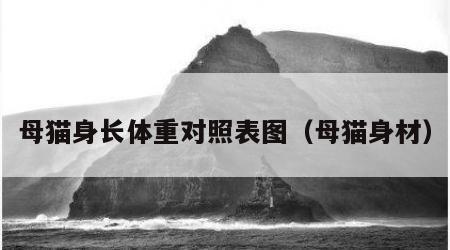 母猫身长体重对照表图（母猫身材）