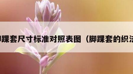 脚踝套尺寸标准对照表图（脚踝套的织法）
