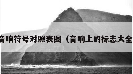 音响符号对照表图（音响上的标志大全）