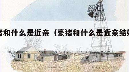 豪猪和什么是近亲（豪猪和什么是近亲结婚的）