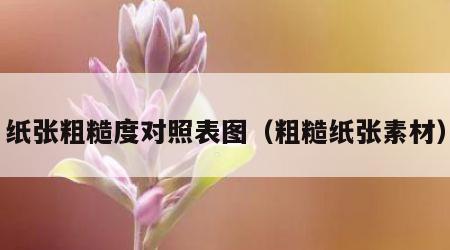 纸张粗糙度对照表图（粗糙纸张素材）