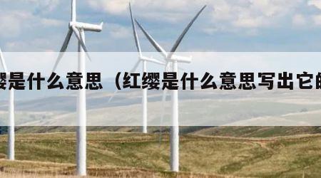 红缨是什么意思（红缨是什么意思写出它的意思）