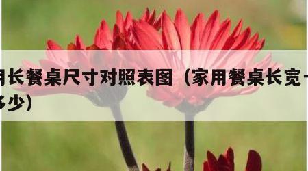 家用长餐桌尺寸对照表图（家用餐桌长宽一般是多少）