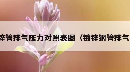 镀锌管排气压力对照表图（镀锌钢管排气孔）