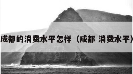 成都的消费水平怎样（成都 消费水平）