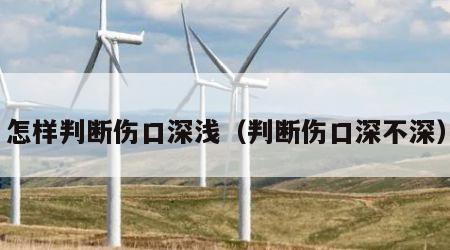 怎样判断伤口深浅（判断伤口深不深）
