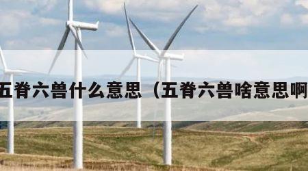 五脊六兽什么意思（五脊六兽啥意思啊）