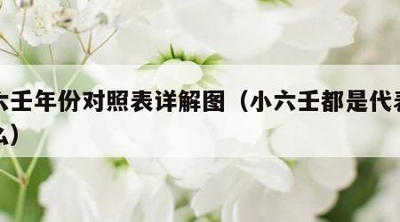 小六壬年份对照表详解图（小六壬都是代表的什么）