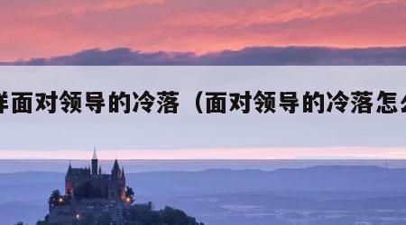 怎样面对领导的冷落（面对领导的冷落怎么办）