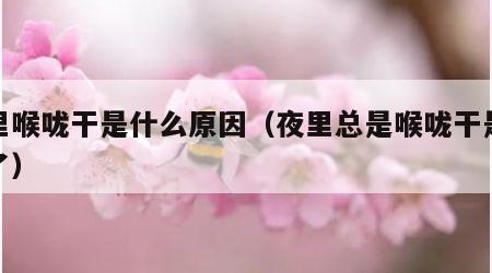夜里喉咙干是什么原因（夜里总是喉咙干是怎么了）