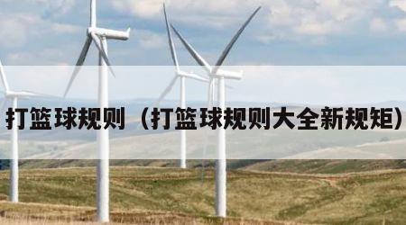 打篮球规则（打篮球规则大全新规矩）