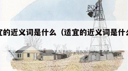 适宜的近义词是什么（适宜的近义词是什么词）
