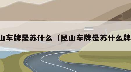 昆山车牌是苏什么（昆山车牌是苏什么牌照）