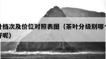 茶叶档次及价位对照表图（茶叶分级别哪个级别好呢）
