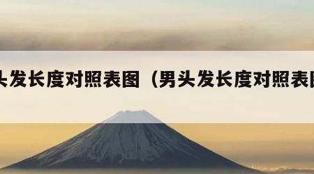 男头发长度对照表图（男头发长度对照表图片）