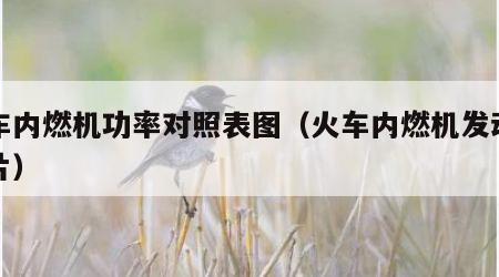 火车内燃机功率对照表图（火车内燃机发动机图片）