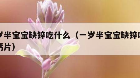 一岁半宝宝缺锌吃什么（一岁半宝宝缺锌吃什么钙片）