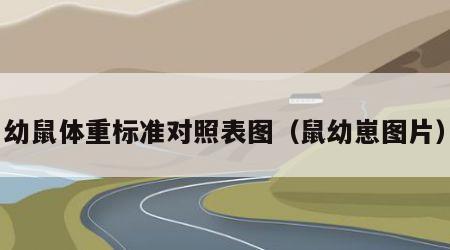 幼鼠体重标准对照表图（鼠幼崽图片）
