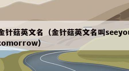 金针菇英文名（金针菇英文名叫seeyoutomorrow）