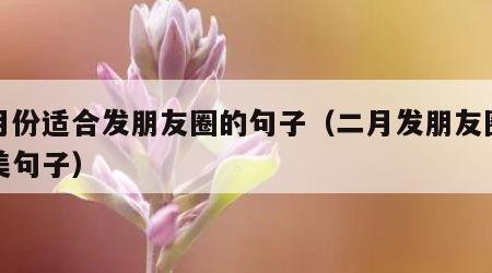 二月份适合发朋友圈的句子（二月发朋友圈的精美句子）