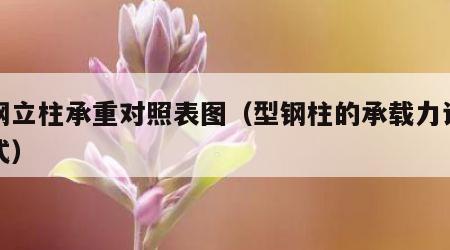 型钢立柱承重对照表图（型钢柱的承载力计算公式）